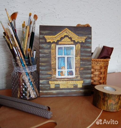 Картины с видами Томска, картины маслом, пастель