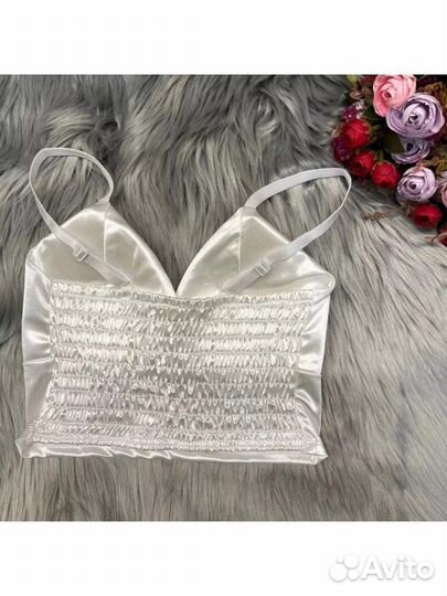 Топ женский атласный