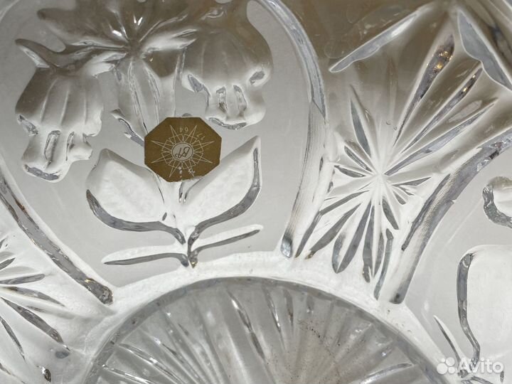 Конфетница хрусталь и соусник СССР