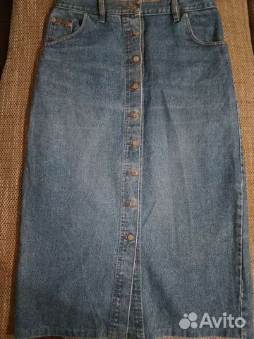 Юбка джинсовая, джемпер размер 48