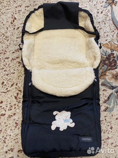 Конверт в коляску из овчины