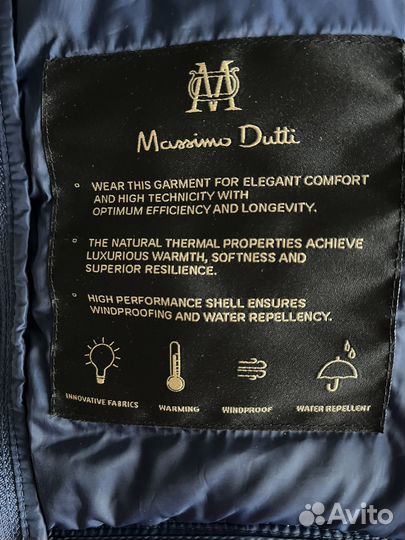 Пуховик женский massimo dutti