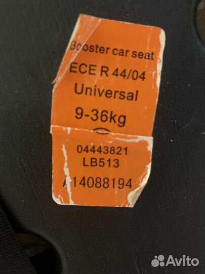 Детское автокресло 9 до 36 кг