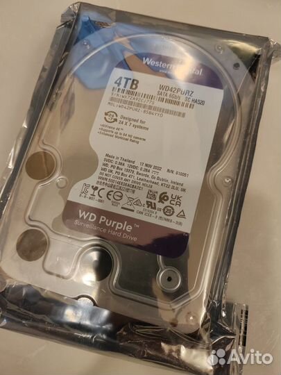 Жесткий диск WD Purple 4Tb