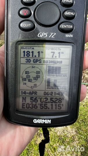 Навигатор Garmin GPS 72