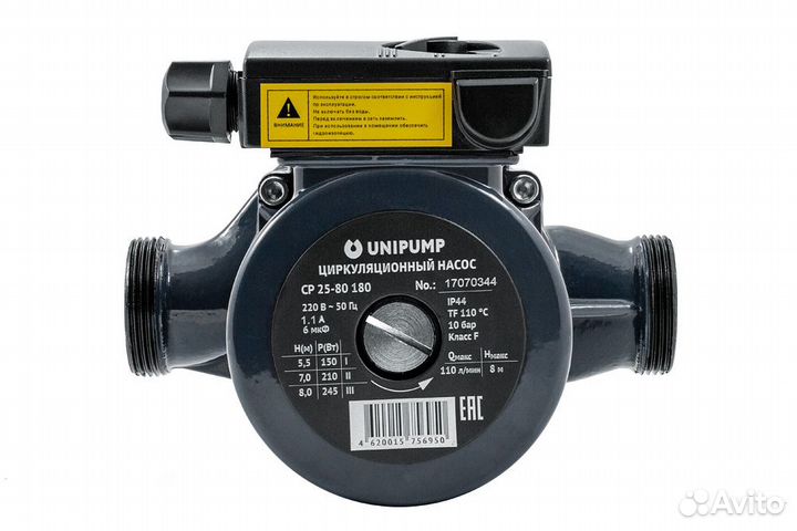 Циркуляционный насос Unipump CP 25-80 180