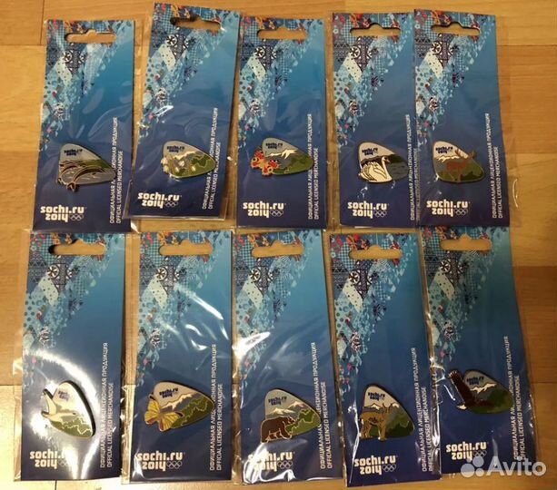 Значки Олимпиада Сочи 2014г