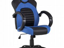 Кресло игровое topchairs virage черно белое