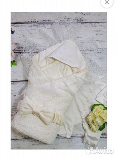 Конверт на выписку плюшевый новый 5 предметов