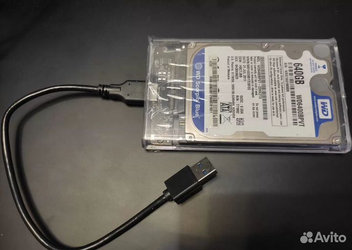 Внешний USB HDD Western Digital 640Gb