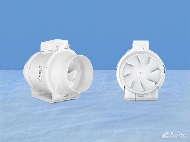 Малошумный канальный вентилятор 180 м3/ч