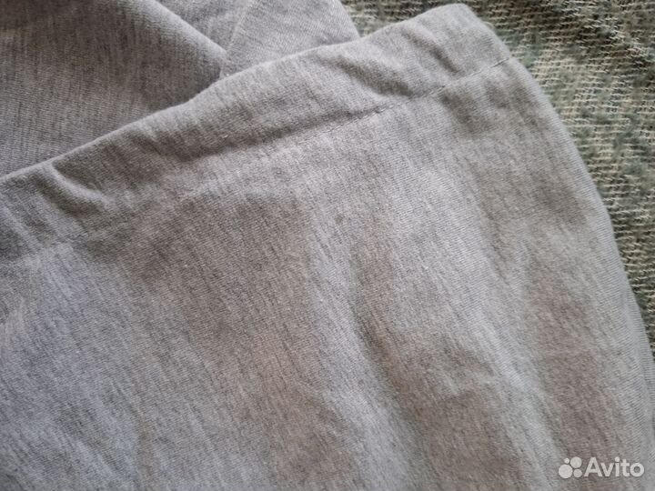 Серый трикотажный капюшон