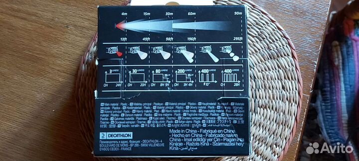 Фонарь Forclaz trek 900 USB. Decathlon
