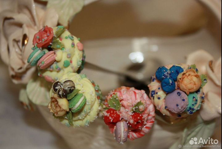 Ложечки с декором из полимерной глины