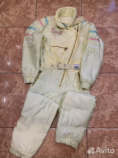 Винтажный горнолыжный комбинезон из 90х
