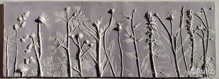 Пано картина барельеф из гипса Веджвуд