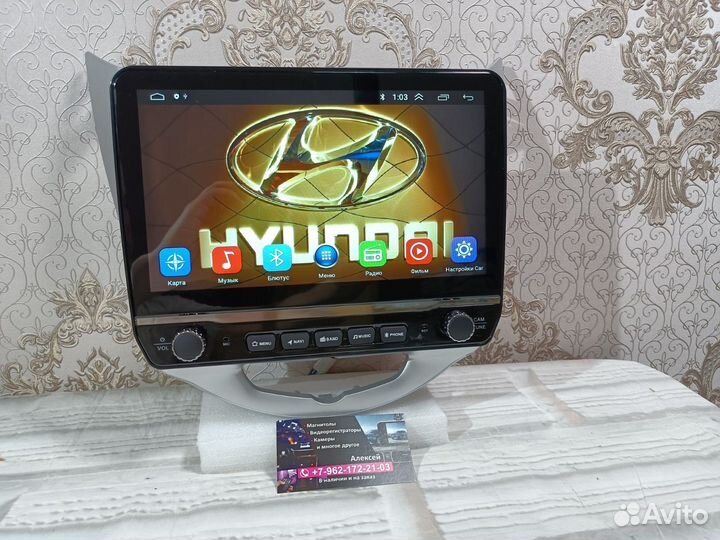 Магнитола Hyundai Solaris андроид новая