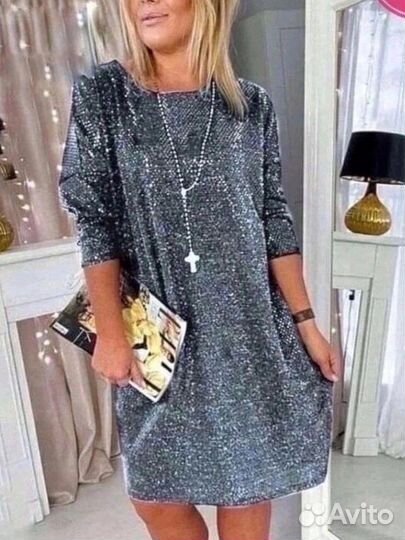 Платье люрекс