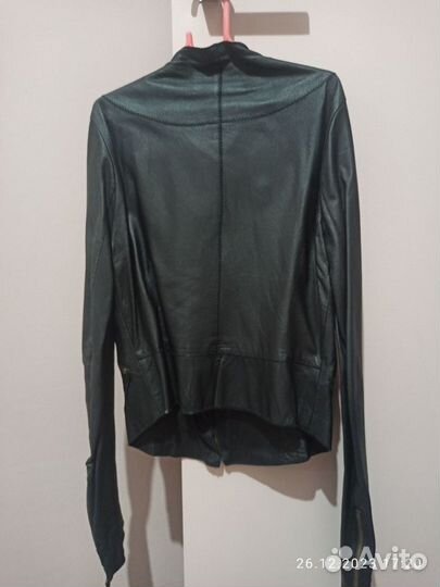 Куртка дизайнерская кожаная 40-42