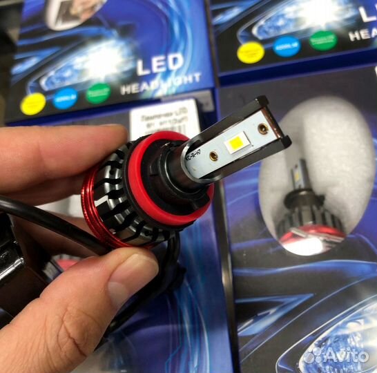 Светодиодные лампы LED M1 6000K 35W 12/24v (2шт)