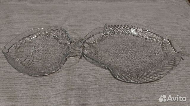 Салатницы-селедочницы «рыба» из стекла