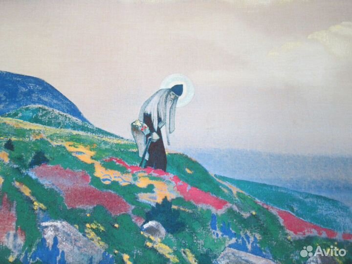 Картина (репродукция) Николая Рериха холст рама