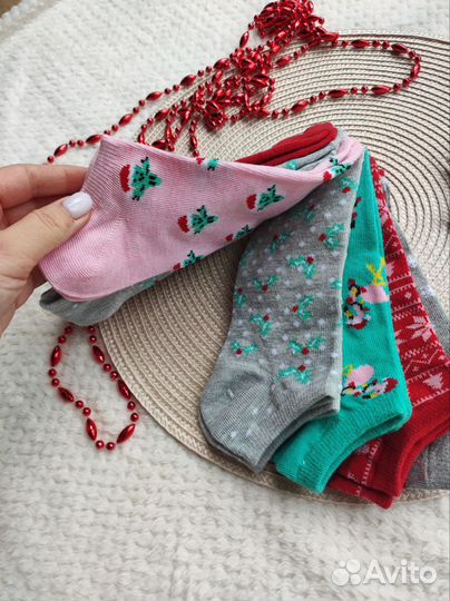 Носки новогодние детские 35-38