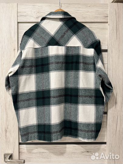 Рубашка в клетку женская теплая