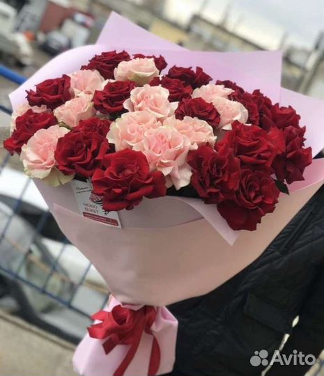 Розы крупный бутон