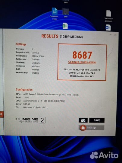 Asus GeFofce GTX 1060 Turbo 6gb