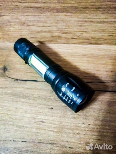 Фонарь светодиодный ручной с зарядкой USB