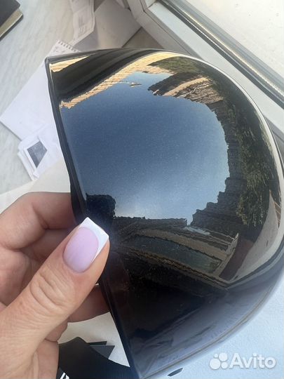 Шлем кепка custom для мотоцикла черный