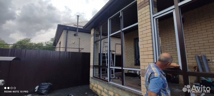 Остекление балкона лоджии террасы веранды.Под ключ