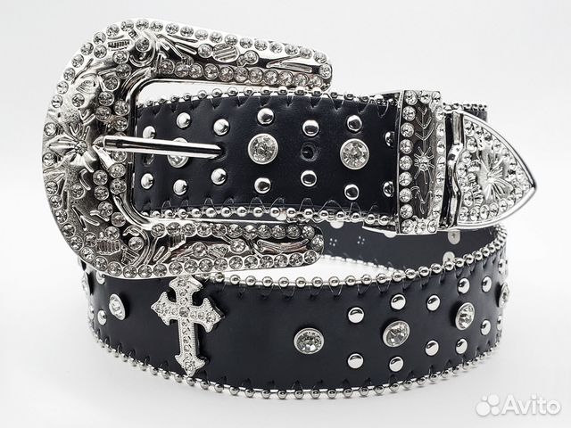 Ремень bb simon в стиле Chrome hearts купить в Москве | Личные вещи | Авито