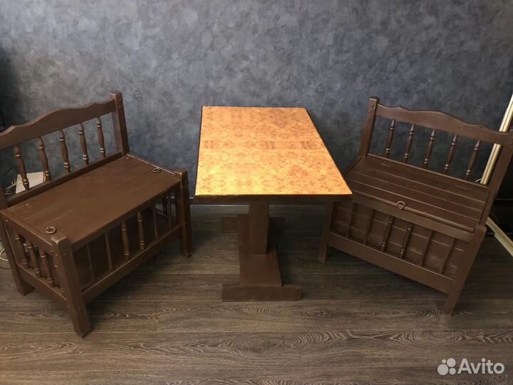 Комплект мебели из дерева, винтаж