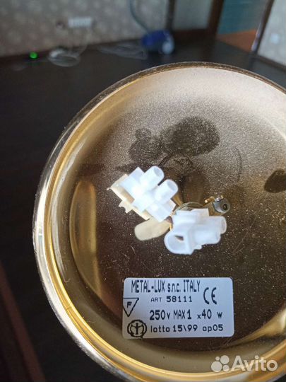 Настенный светильник бра италия 2 шт