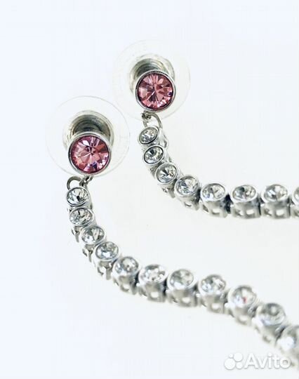 Серьги Трансформеры Swarovski Оригинал Подвеска