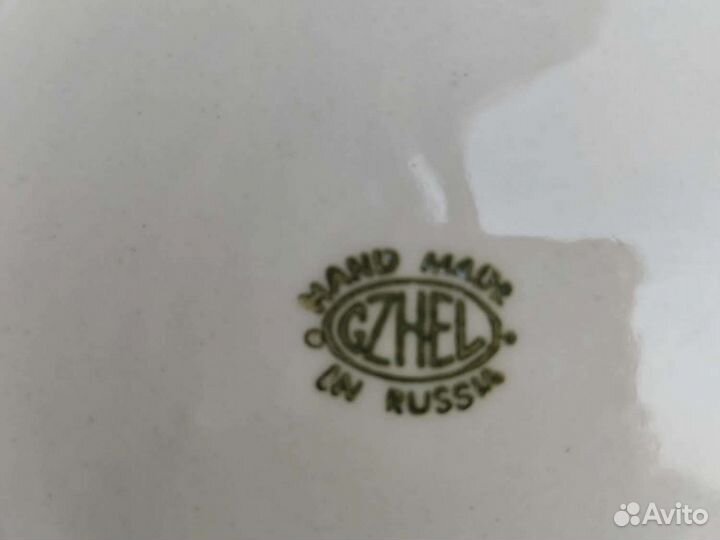 Тарелка Гжель