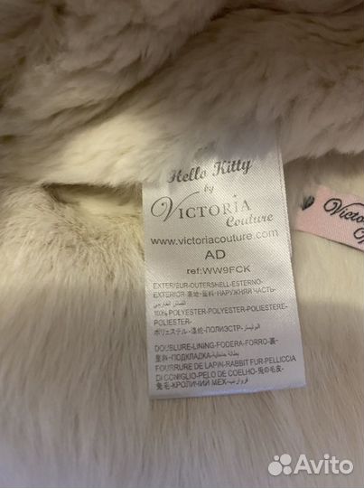 Шапка ушанка Viktoria Couture hello kitty