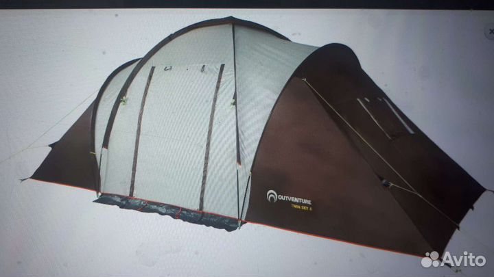 Палатка 4-х местная Outventure Tourist tent twin S