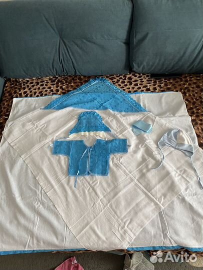 Конверт летний на выписку для мальчика