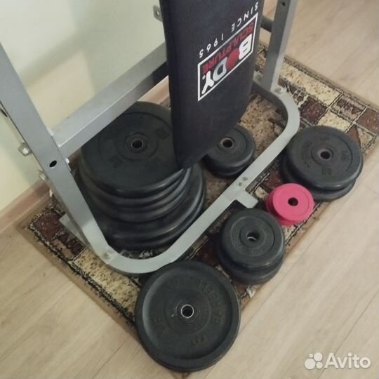 Штанга с блинами