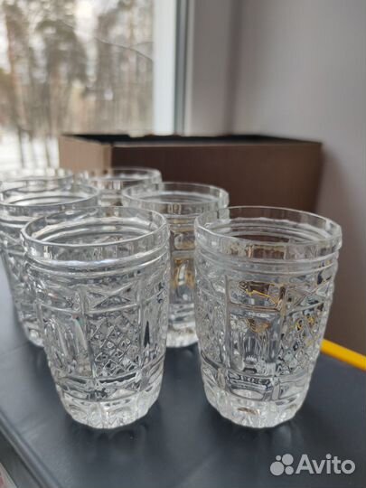 Бокалы фужеры рюмки стаканы хрусталь СССР