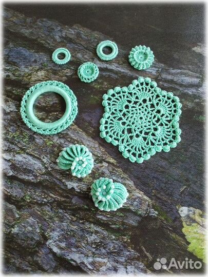 Вязаный декор для скрапбукинга