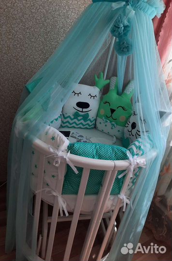 Детская кровать манеж с матрасом