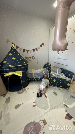 Детская игровая палатка с тоннелем