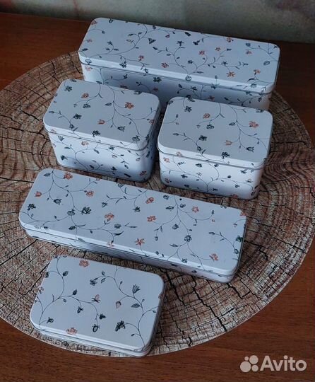 Жестяные баночки для мелочей IKEA