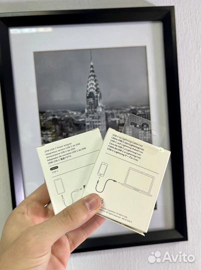 Блок питания apple 20w адаптер + провод опт