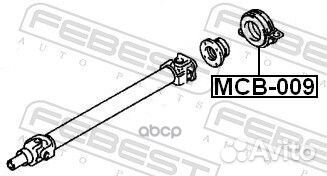 Подшипник опоры карданного вала MCB009 Febest