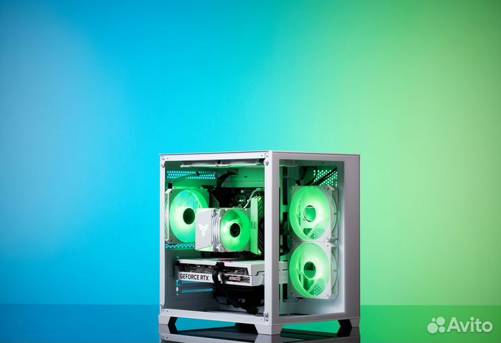 Игровой пк paladin135 GTX 1660 Super 6GB б.у. Ryzen 5 2600 Evesky AquaBox O11 Dynamic Evo argb white